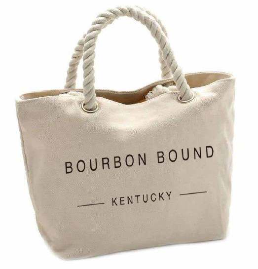 Barrel Down South - Wholesale Tote Bag - Women's - Bourbon Bound Kentucky Oversized Canvas Bag