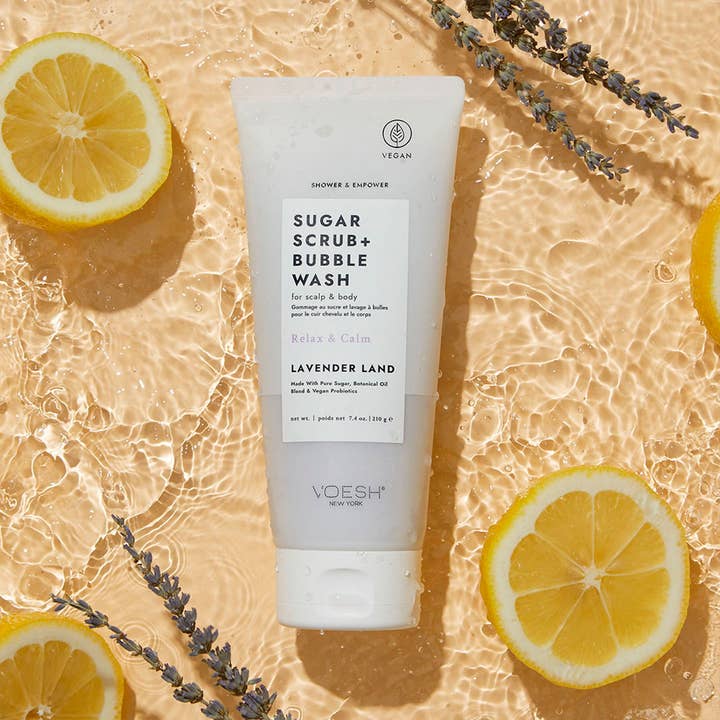 VOESH New York - Wholesale Body Scrub/Exfoliant - Sugar Scrub + Bubble Wash Display Kit