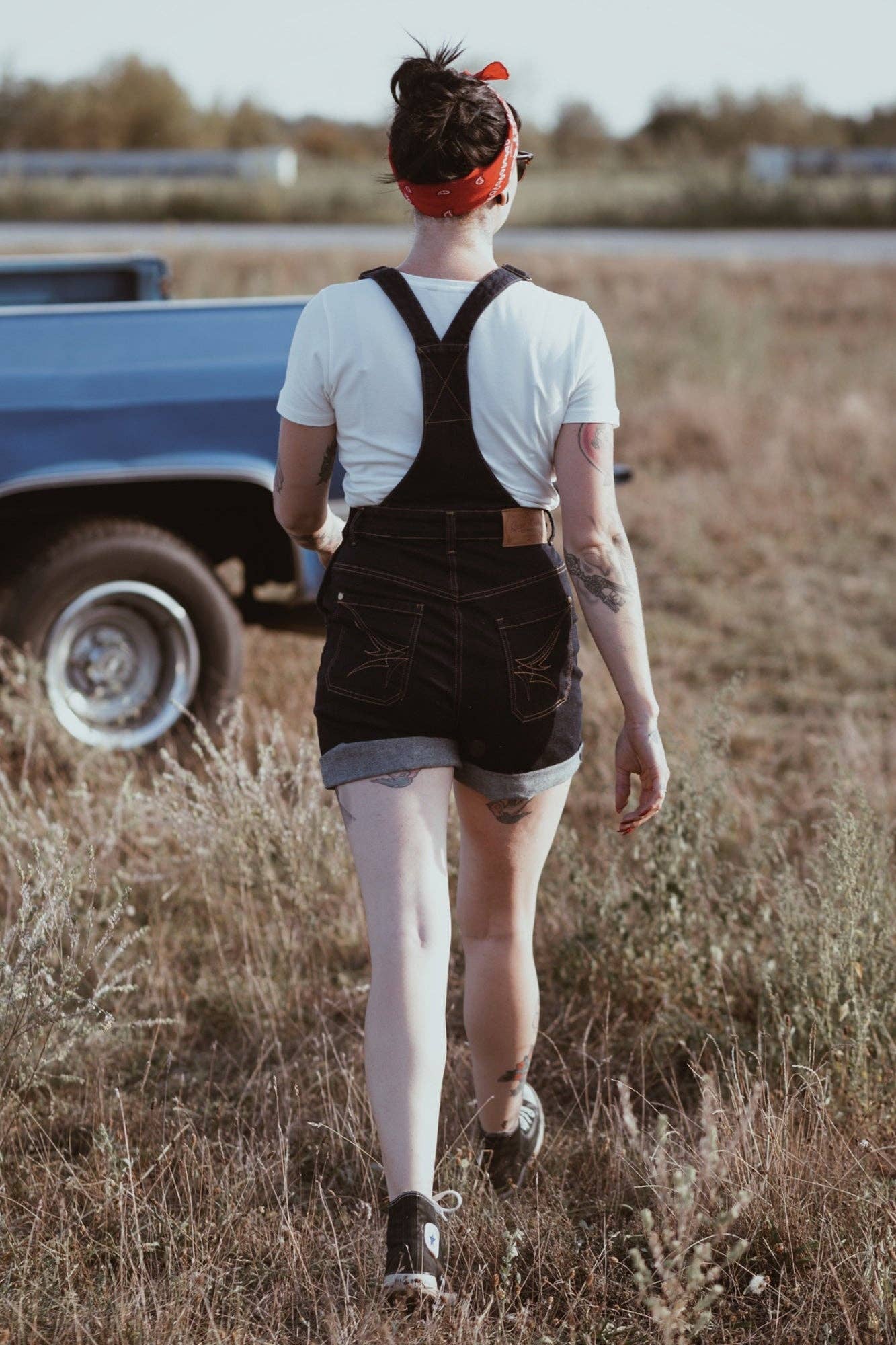 KING KEROSIN - Wholesale Shorts - Women's - Denim bib shorts9