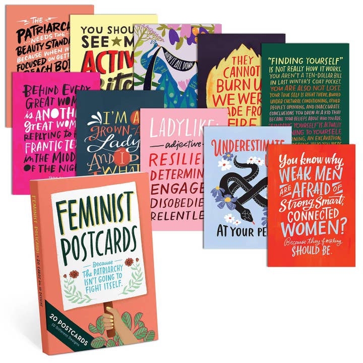 Feminist Postcard Book for wholesale by Hachette Book Group