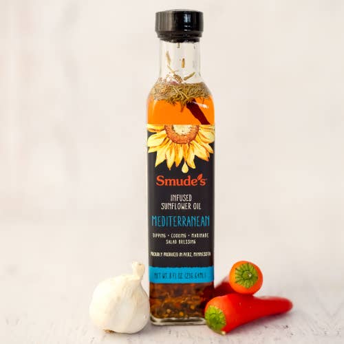 Smude's Brand Infused Sunflower Oil - Mediterranean for wholesale by Smude's Brand
