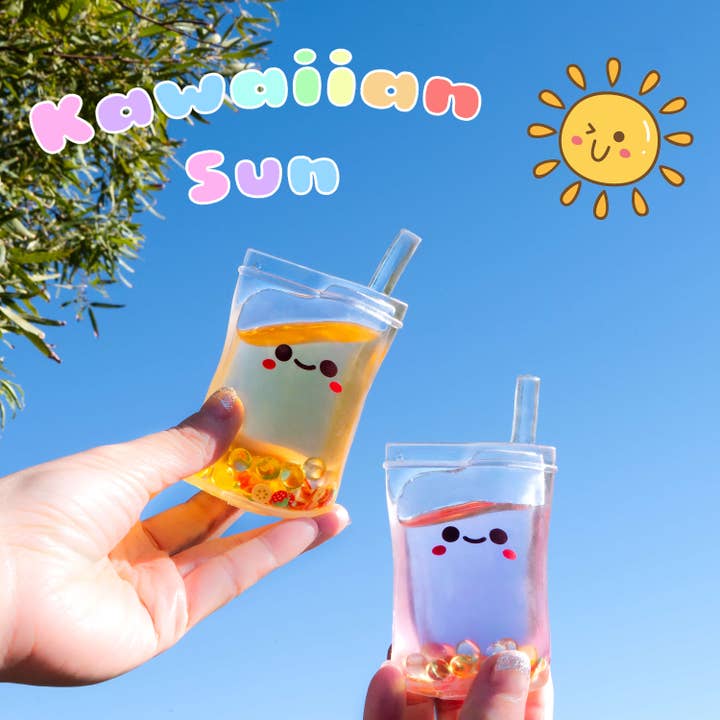 Kawaii Slime Company - Wholesale Squishy Toy - Kids & Baby - Kawaiian Sun Fruit Juice Squishy Sensory Toy (24pcs/case)