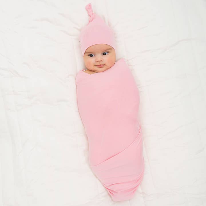 Bam & Stitch - Wholesale Swaddle - Baby - Pink Blossom Swaddle2