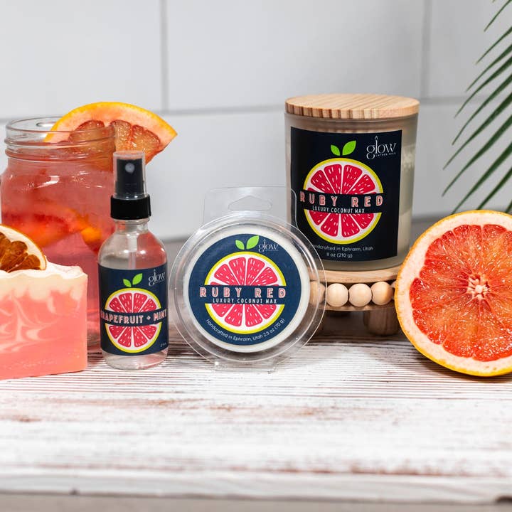 Ruby Red Halo for wholesale by GLOW Lather + Wick