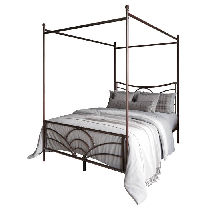 Home Design - Wholesale Bed - Home Design Denver Metal Canopy Bed Frame For Adult2