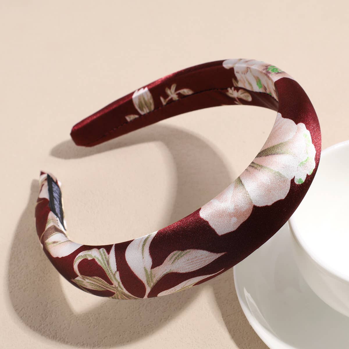 MKS America - Wholesale Fashion Headband - Women's - Fashionable Satin Floral Sponge Headband2