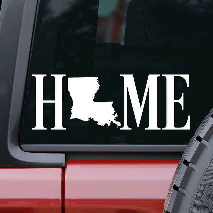 Adesivo per auto e laptop Louisiana Home per la vendita all'ingrosso da parte di AO Designs LLC