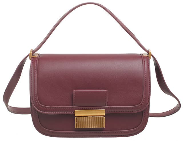 Bessie London – wholesale Crossbody bag – Women's – GOLD CLASP FLAP CORSSBODY BAG4