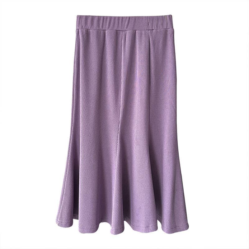 UZ Wholesale Store – wholesale Pants – Women's – Solid Color Mermaid Midi Skirt3