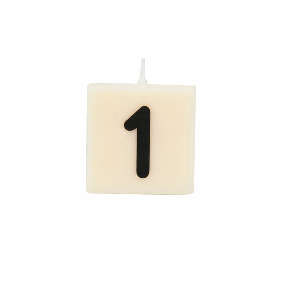 The Gift Label - Wholesale Tea Light Candles - LETTER AND NUMBERS CANDLE - 1