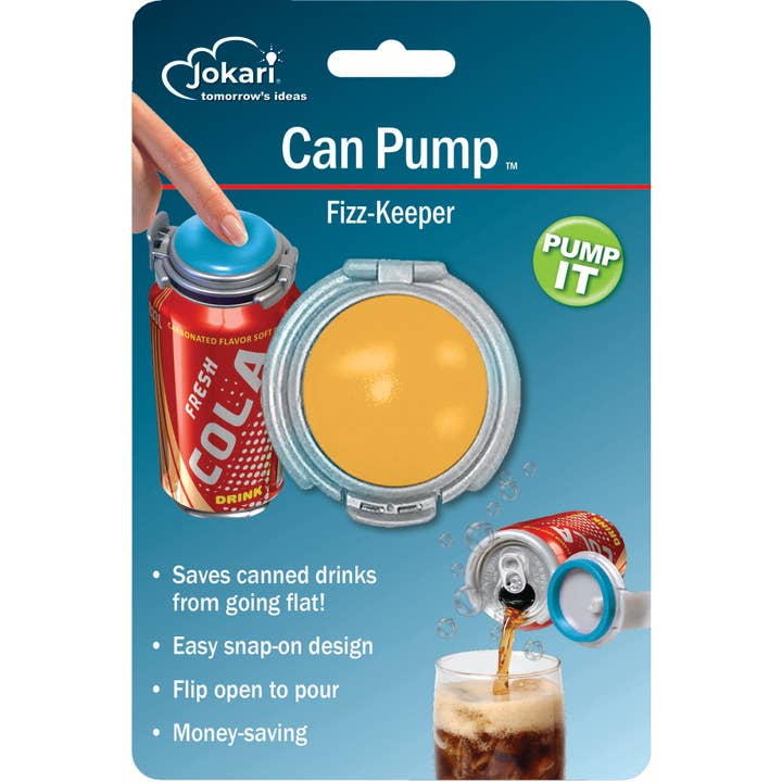 Jokari - Wholesale Kitchen Tool/Gadget - Jokari Can Pump – Repressurizing Flip-Top Lid for Soda Cans4