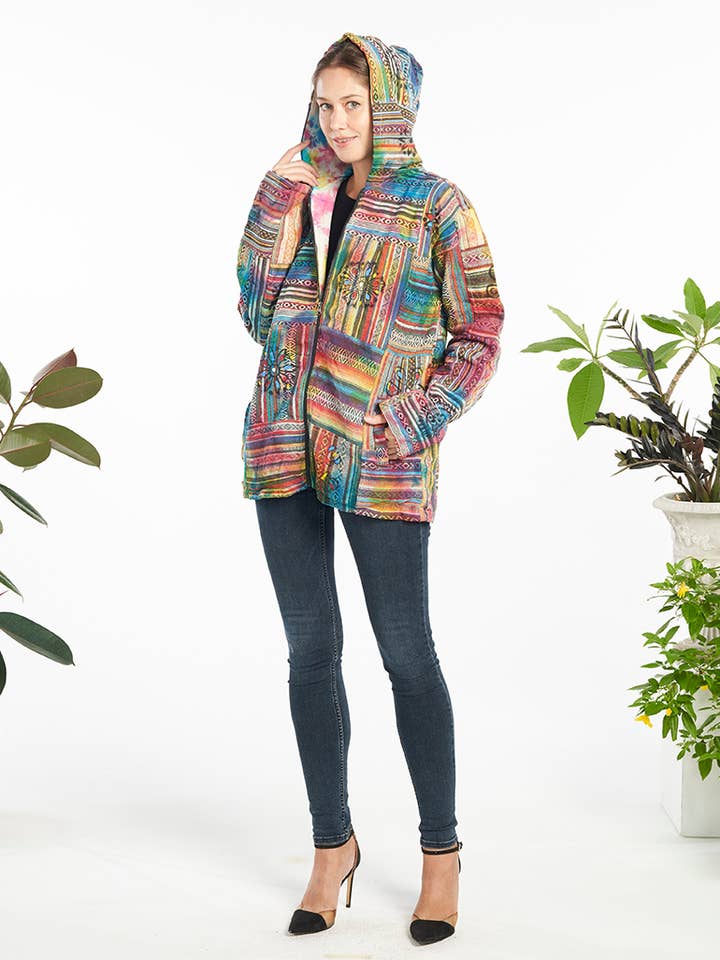 Cotton Hoodies Jacket (KT-1531) for wholesale by Kathmandu Imports