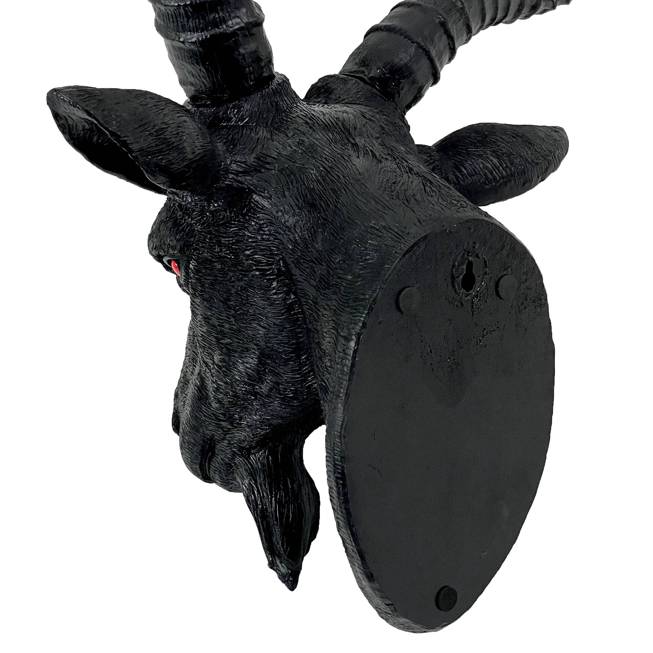 Zeckos - Wholesale Wall Accent - Black Baphomet Goat Head Sabbattic Occult Wall Hanging7