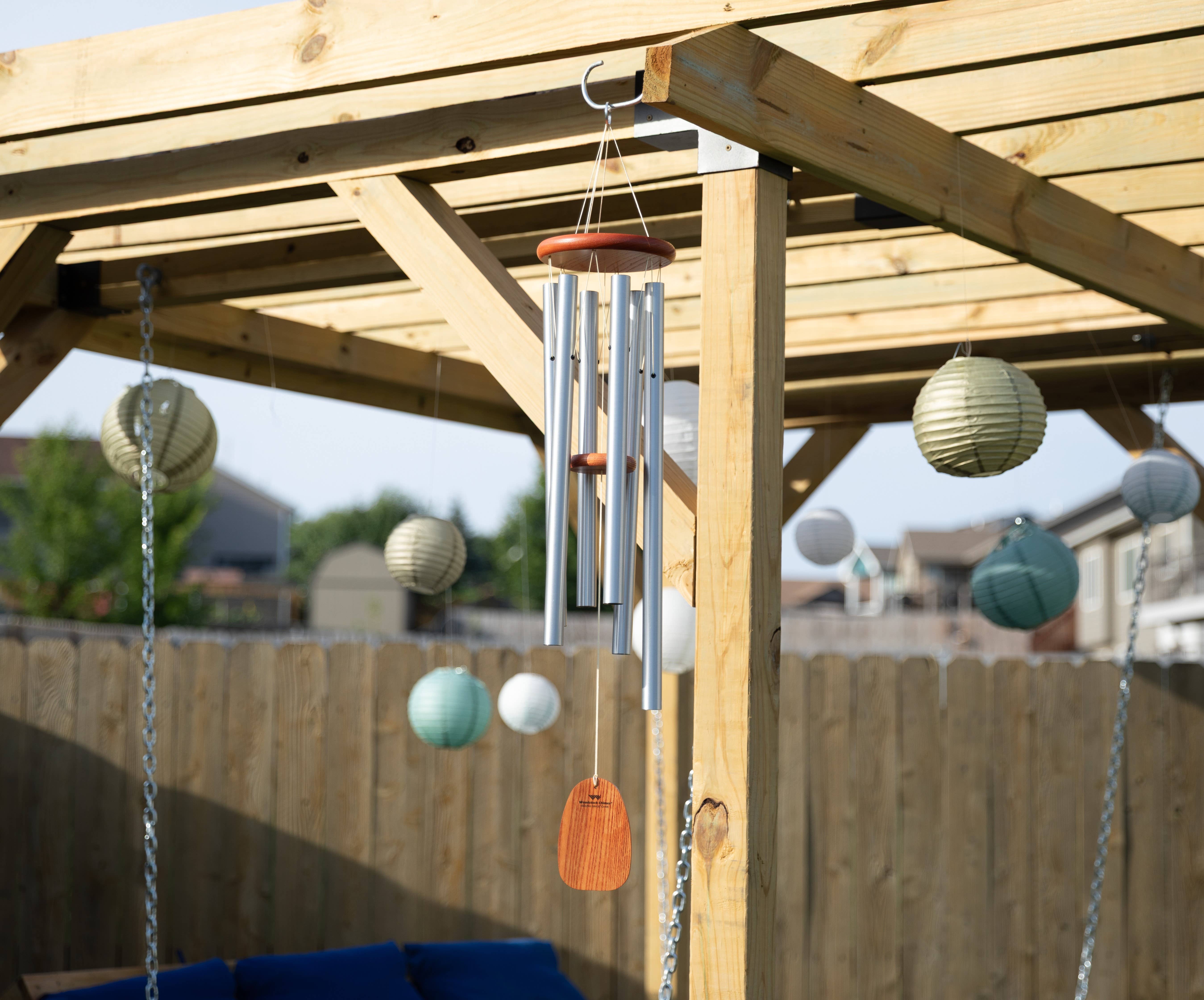 Woodstock Chimes - Wholesale Wind Chime - Amazing Grace® Chime - Large, Silver1