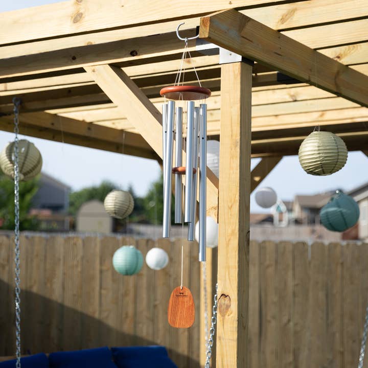 Woodstock Chimes - Wholesale Wind Chime - Amazing Grace® Chime - Large, Silver1