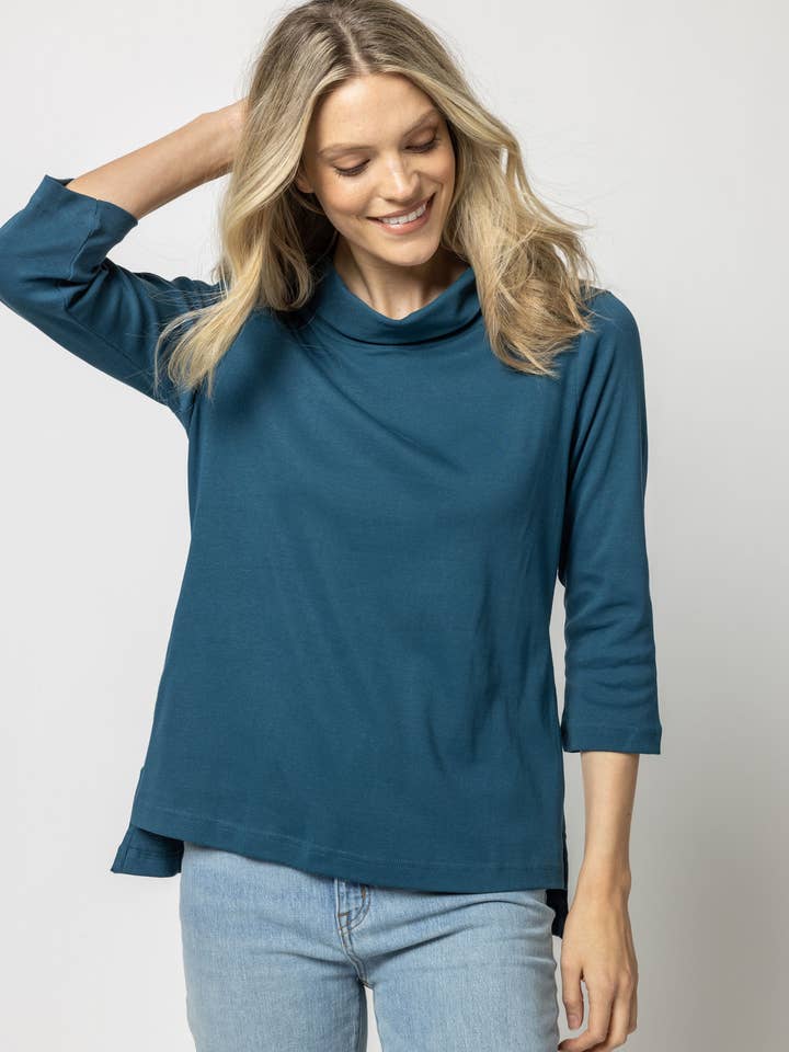 Capuchon à rabat côtelé uni pour la vente par Komil