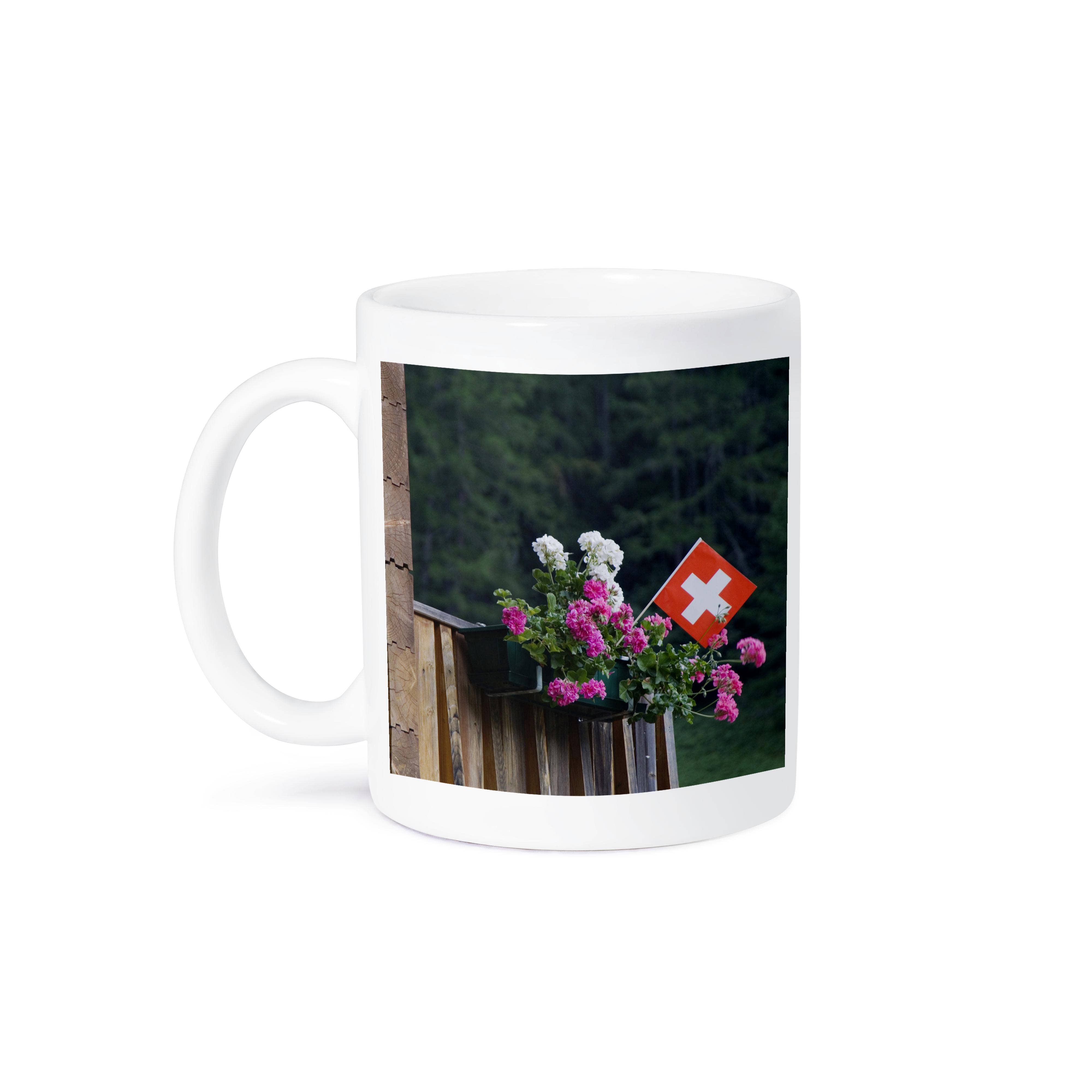 3dRose - Wholesale Coffee Mug - 3dRose, Swiss flag and flower pot, Wallis, Switzerland - NA02 RNU0805 - Rolf Nussbaumer, Mug8