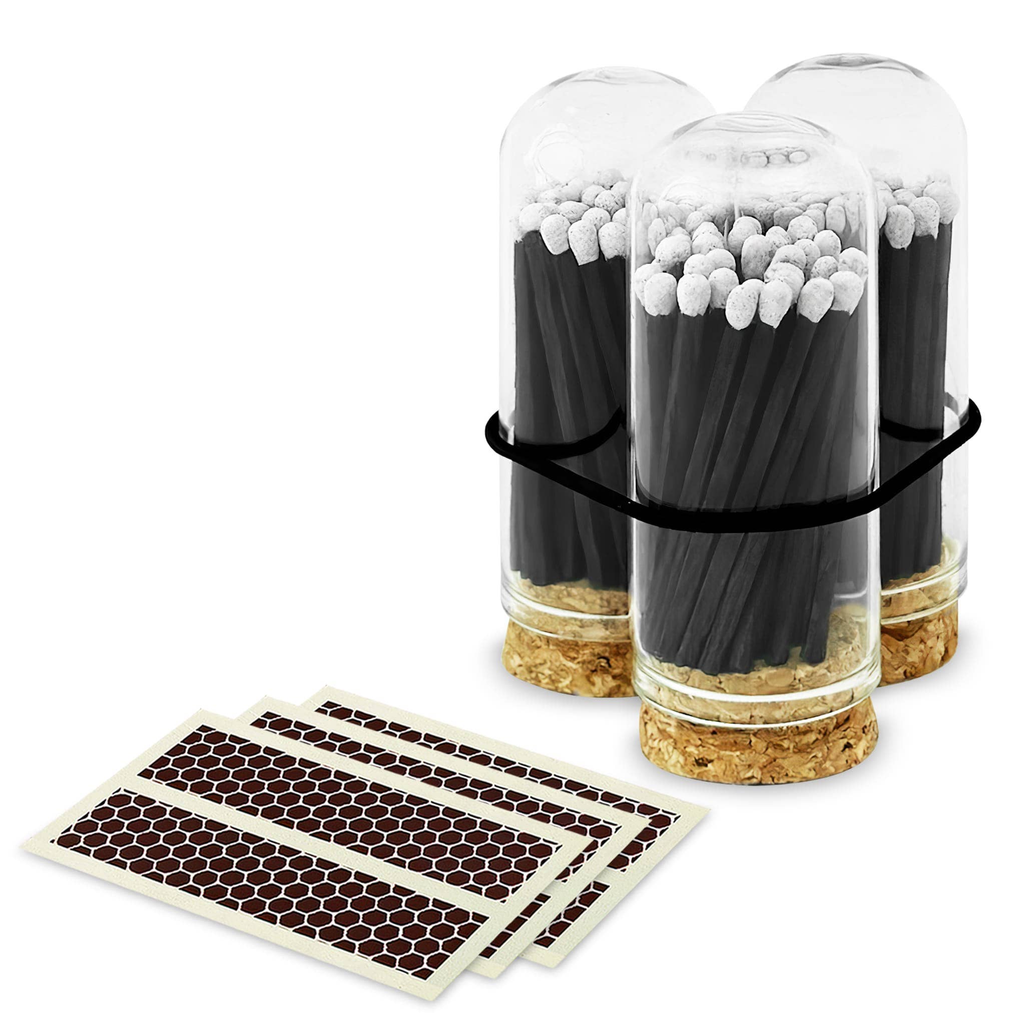 Thankful Greetings – wholesale Tändsticka – 2" Matches + Mini Cloche - Färger efter eget val + Strikers15