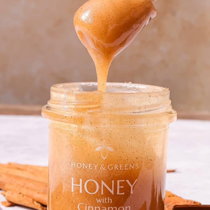 Honey & Greens - Venta al por mayor Miel - Miel británica con canela 240g1