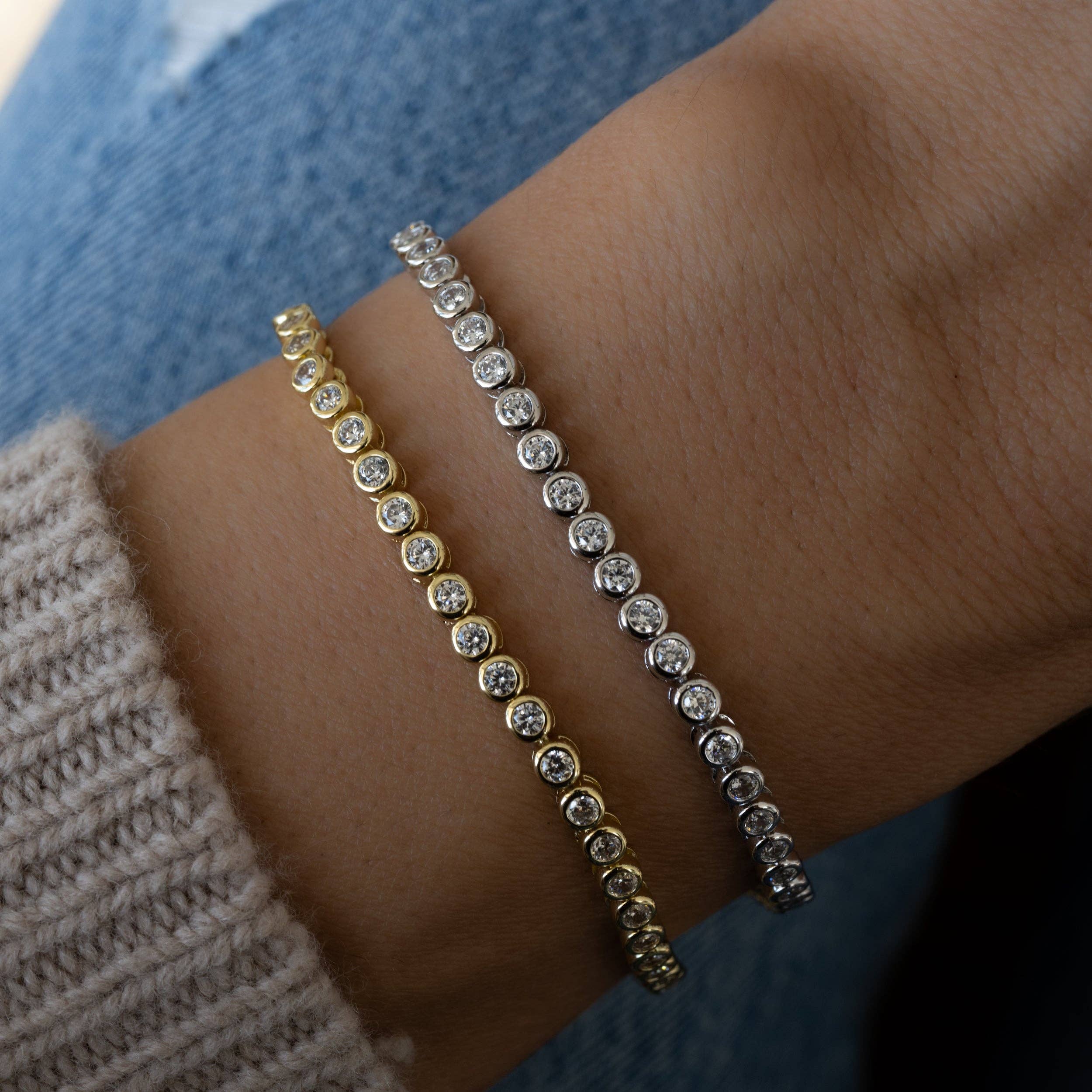 Sami Jewels – wholesale Tennis bracelet – Round Bezel Tennis Bracelet6