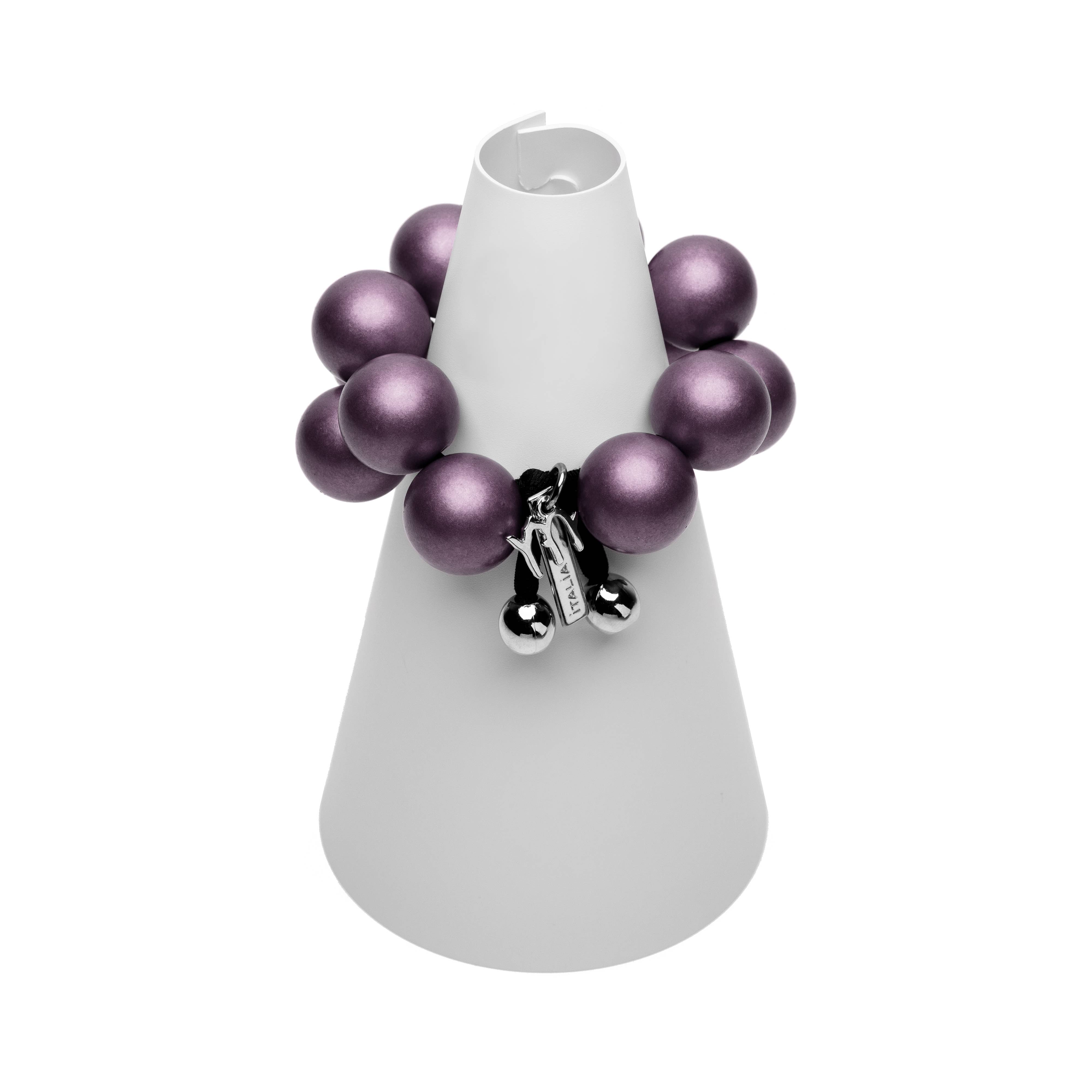 Mirta Accessori Moda - Wholesale Beaded Bracelet - Bracelet with Metal resin spheres 100% Made in Italy3