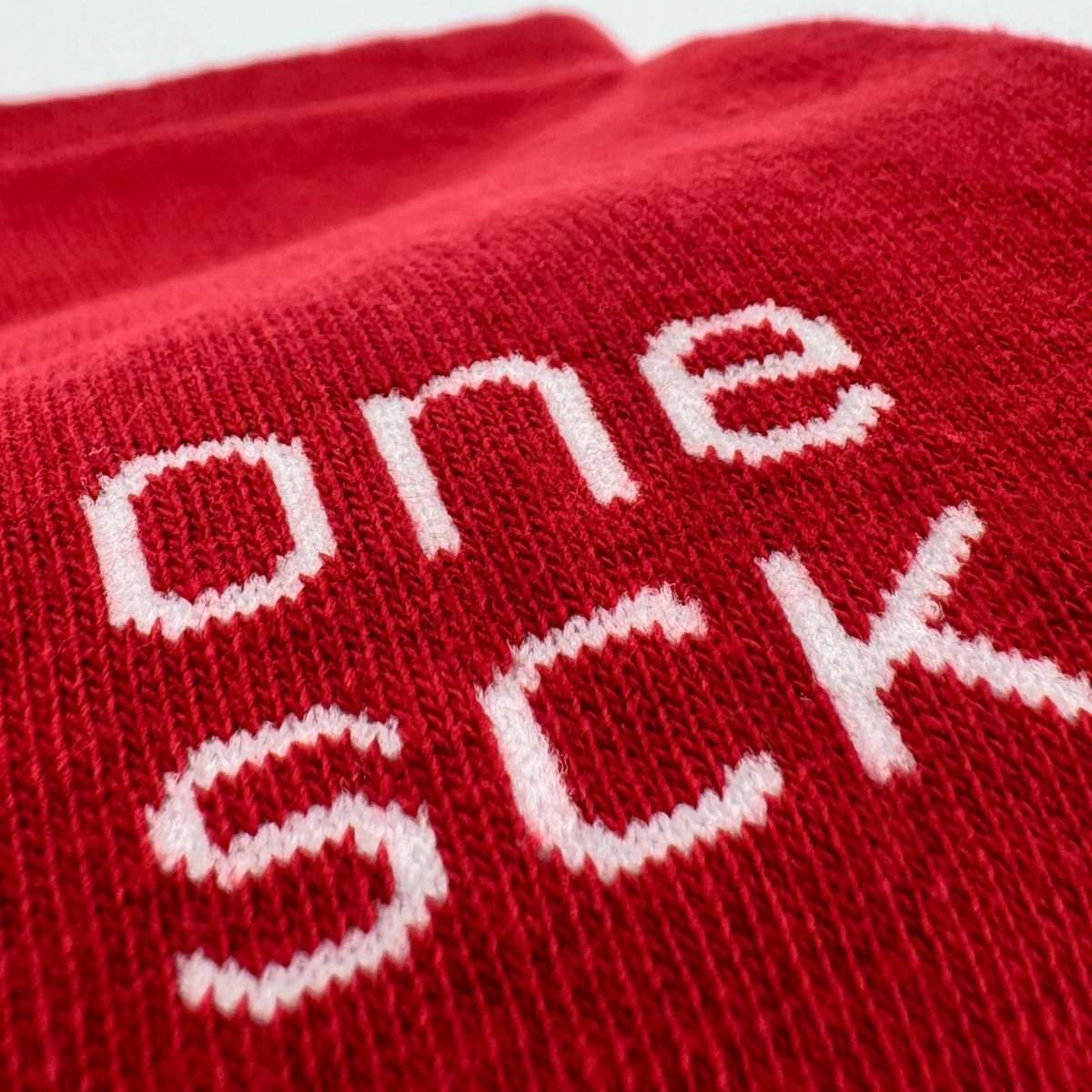 ONESCK - Wholesale Socks - Unisex - Red Organic Cotton Crew Socks5