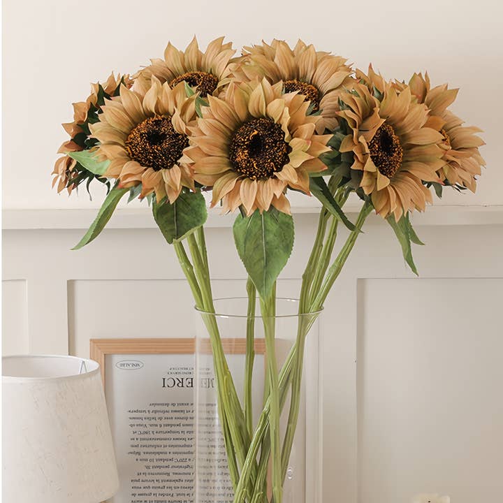 ACNITE(We cover U.S. import duties) - Wholesale Artificial flowers - Fall Artificial Sunflower home decor floral arrangement5