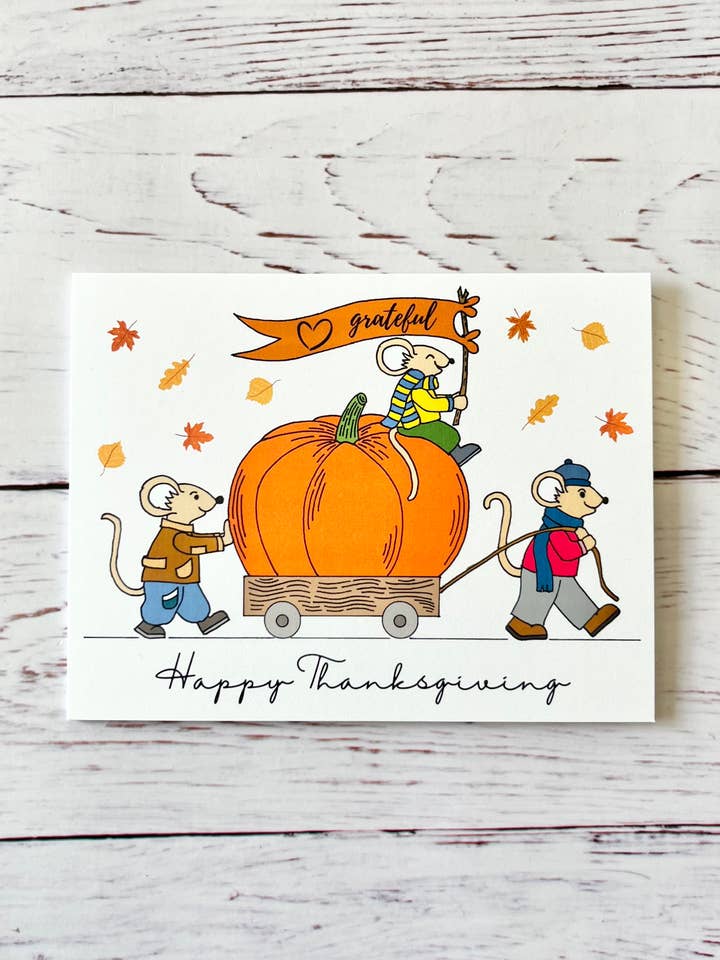 Thanksgiving Card, Happy Thanksgiving, Gratitude for wholesale by Kayni Paper