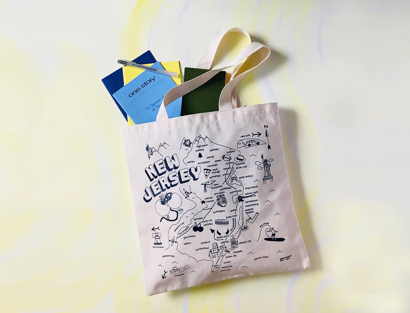 Maptote - Vendita all'ingrosso Borsa tote - Unisex - Borsa per generi alimentari New Jersey1