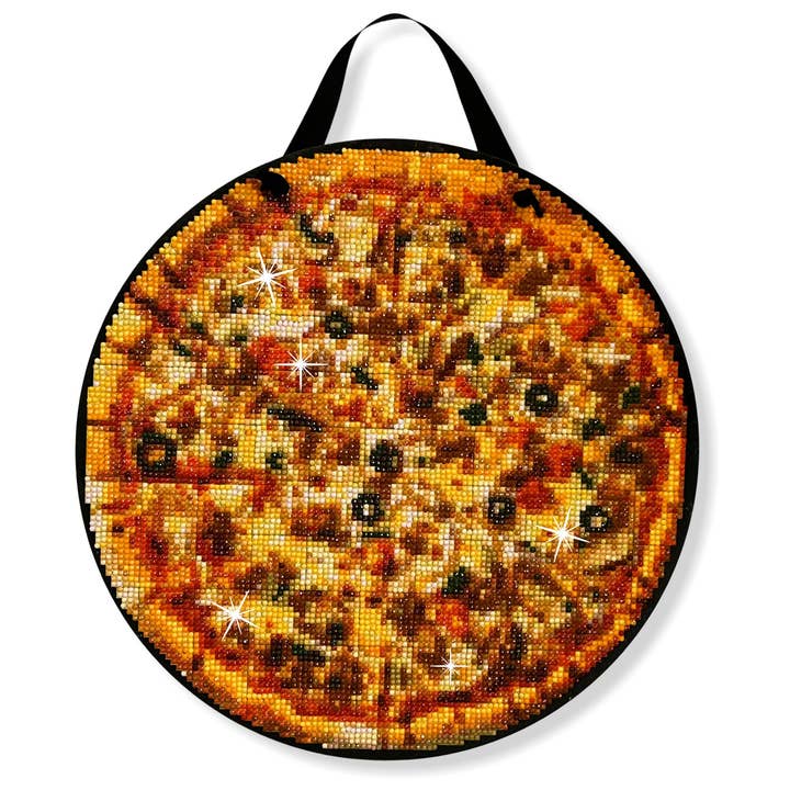 Kit di Pittura Diamante Pizza, Insegna in Legno Fai-da-Te da 14 Pezzi per la vendita all'ingrosso da parte di Barn Star Painting