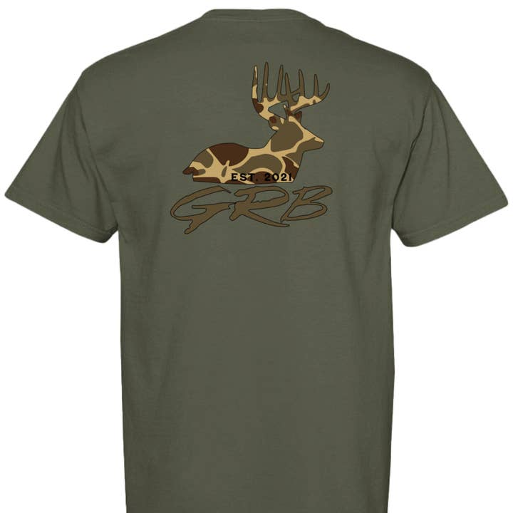 Ghost Ridge Brand - Wholesale Screen Printed T-Shirt - Men's - GR Camo Buck T-Shirt7