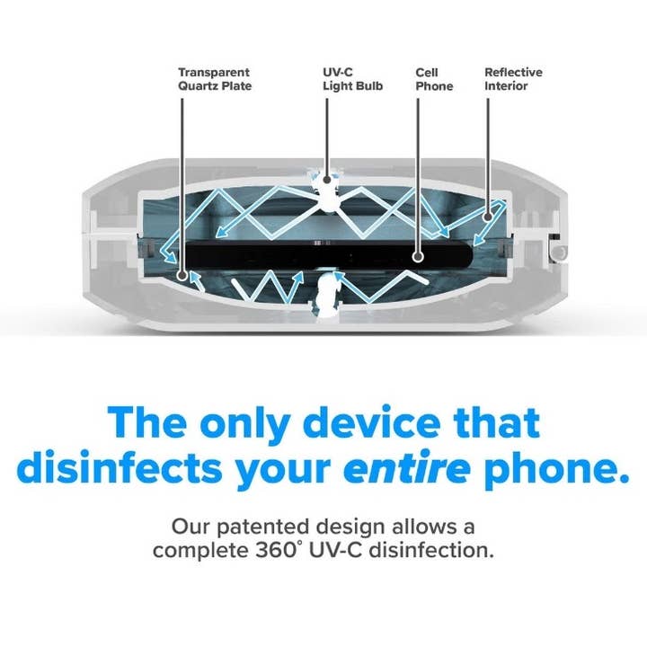 PhoneSoap - Vente Chargeurs portables - Désinfectant pour téléphone cellulaire UV PhoneSoap 3 (argent)3