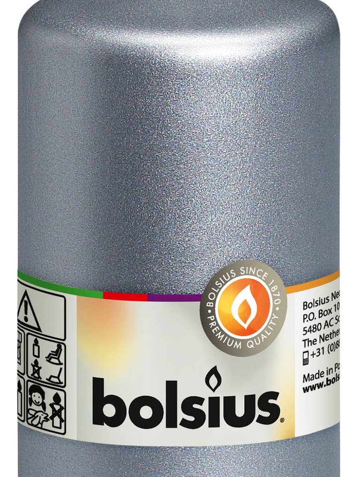 Vela Grossa 130/68 Metálica Prata por atacado de Sfeerpunt