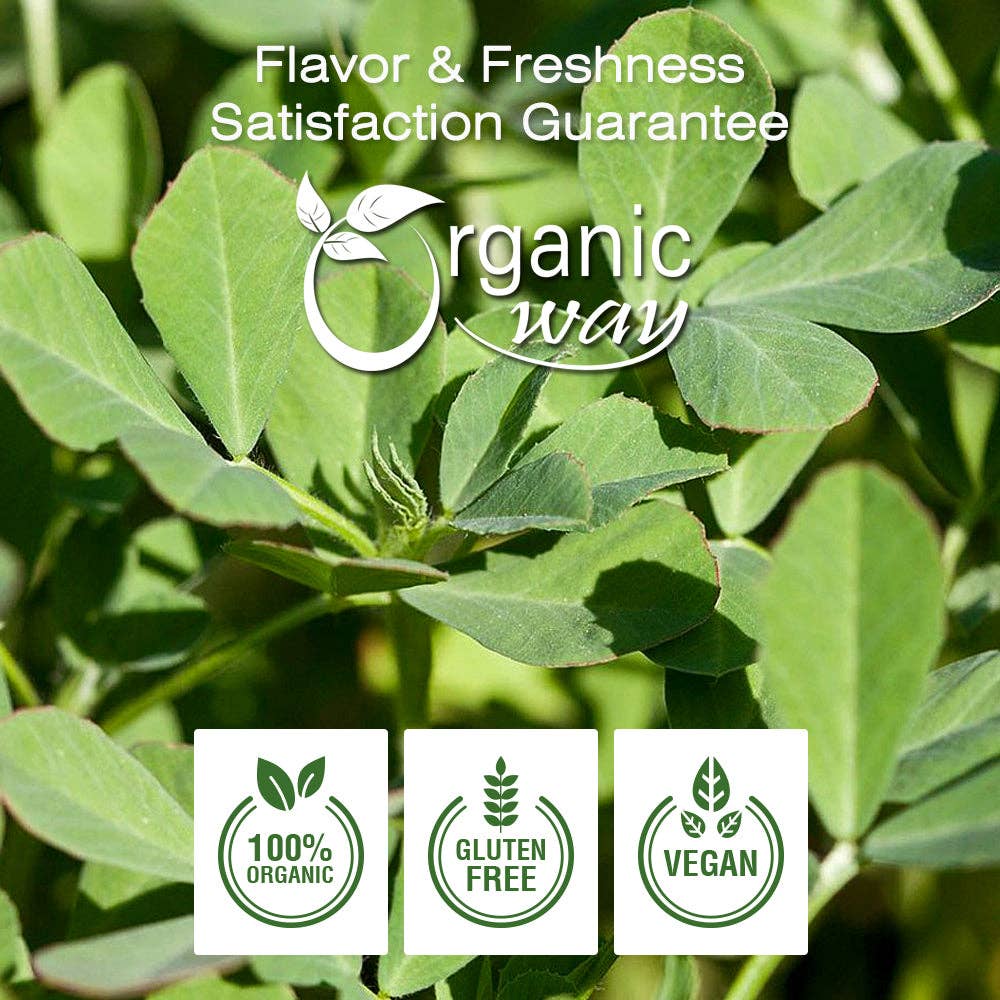 Organic Way LLC - Wholesale Herbs - Fenugreek Dried Leaves (Kasuri Methi) - Kosher Certified | Raw, Vegan, Non GMO & Gluten Free | USDA Certified | Origin - India3