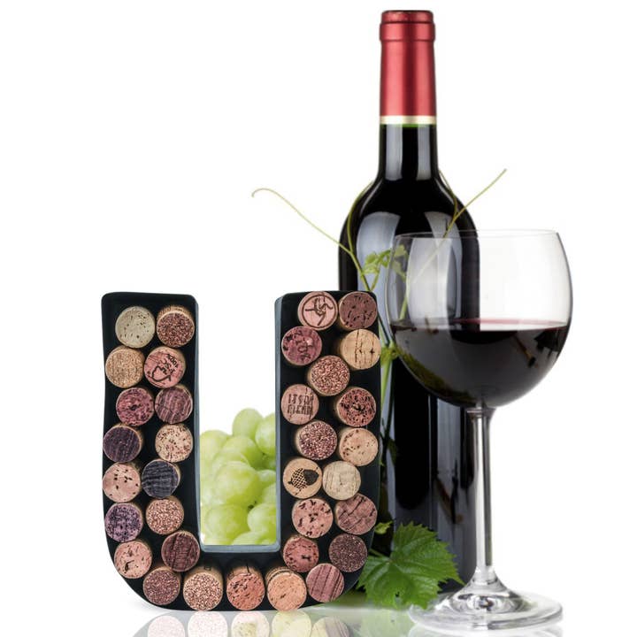 MADE EASY KIT - Wholesale Wine cork holder - Made Easy Kit Metal Letter Wine Cork Holder w/Wall Mount Kit90