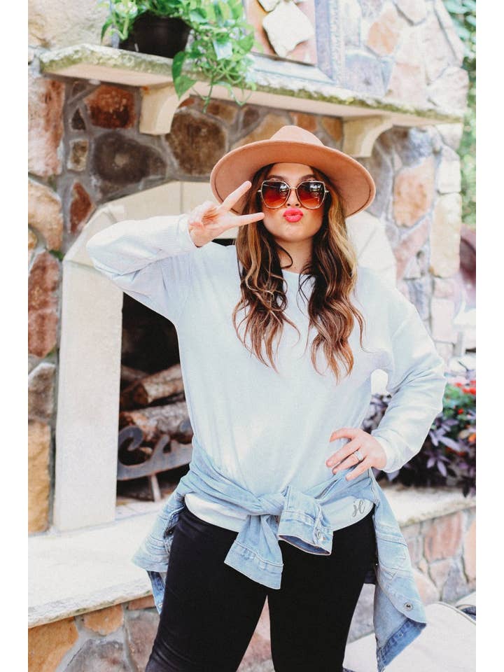 Jess Lea - Wholesale Sweatshirt - Women's - Andy Corded Vintage Pullover