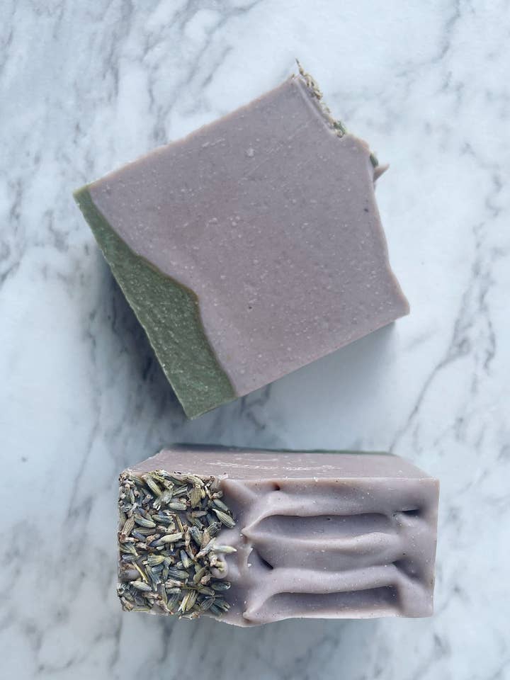Purple Reign Lather Bar ~ Organic Artisan Hand/Body Soap for wholesale by Juno Ceres