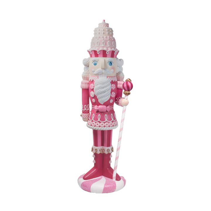 6 FT Pink Candy Nutcracker for wholesale by December Diamonds