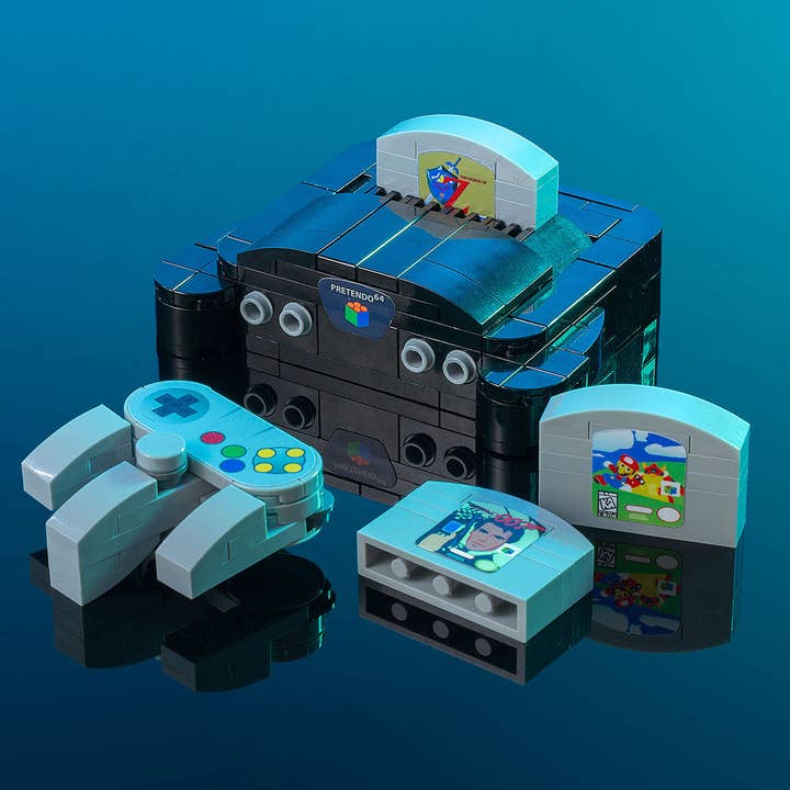 B3 Customs - Wholesale Building set – Child - Pretendo 64 - Custom Classic Video Game Console Set made using LEGO parts