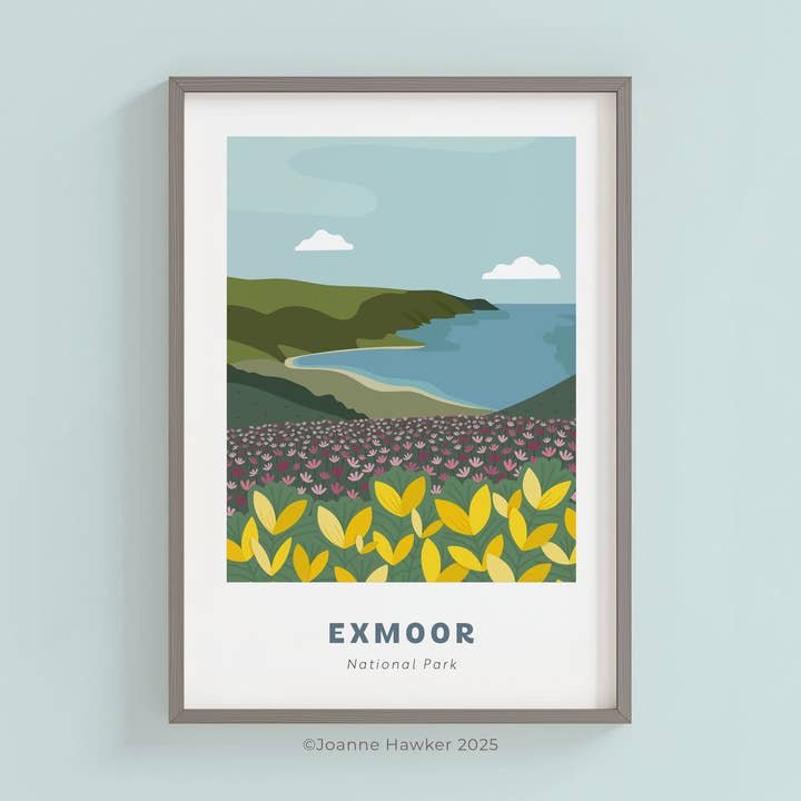 Exmoor National Park Print for wholesale by Joanne Hawker