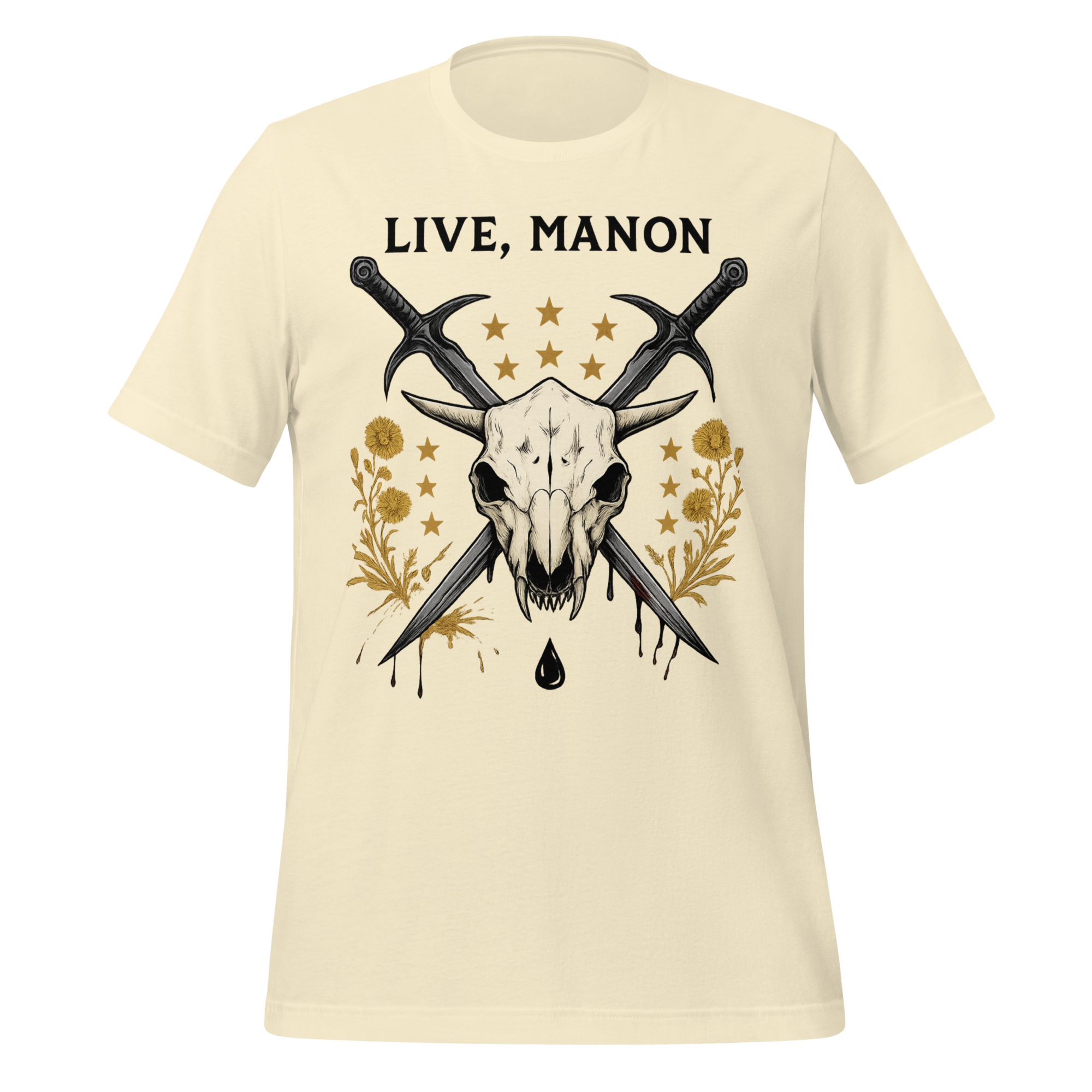 MagicMerchEmporium - Wholesale Screen Printed T-Shirt - Unisex - Live Manon Skull Tee4
