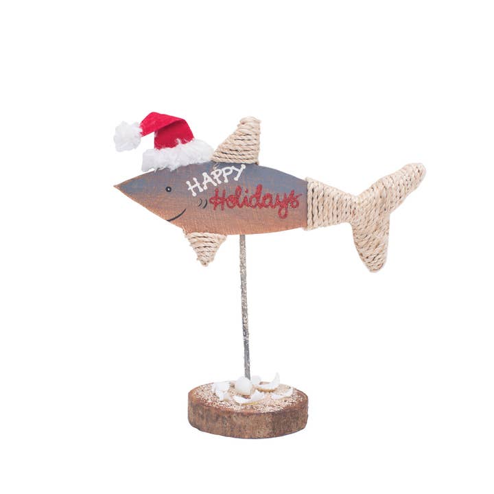 C&F Home - Wholesale Christmas Decoration - Christmas Wood Carved Fish Ornament