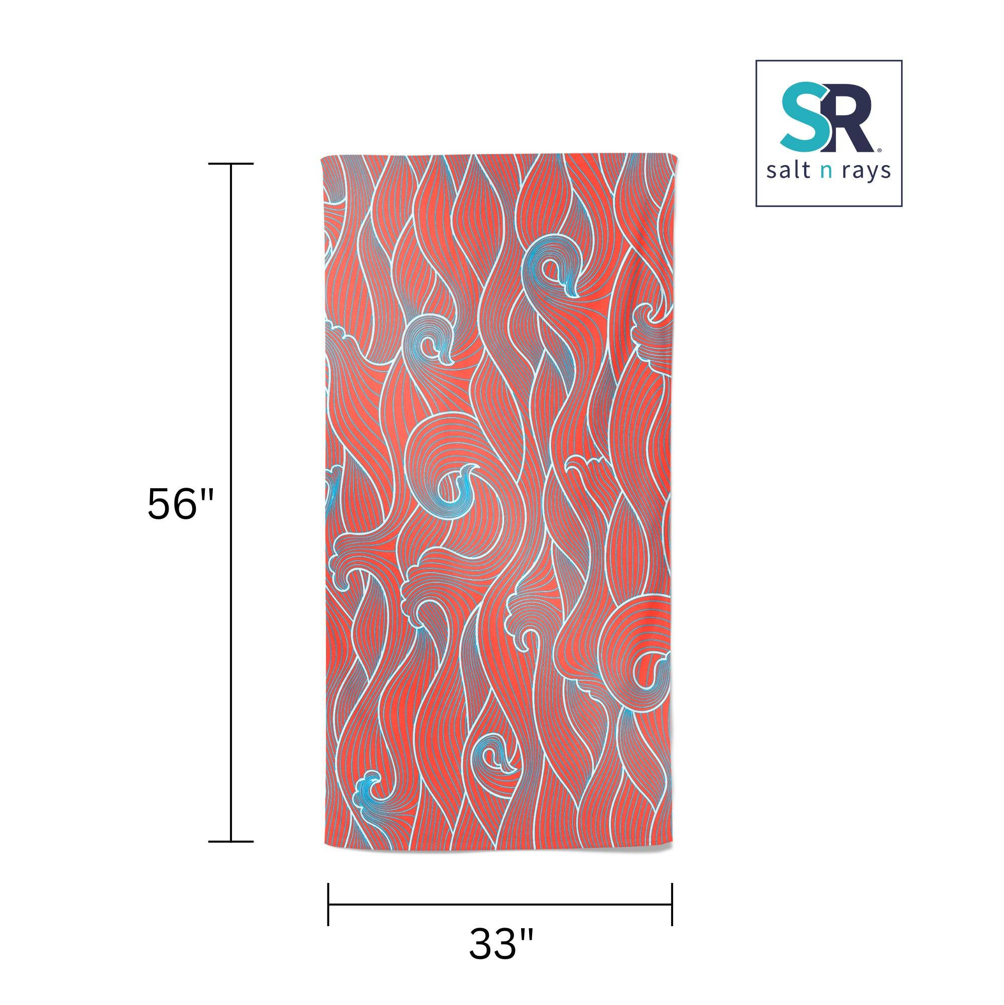 Salt n Rays - Wholesale Beach Towel - UPF 50 Beach Towel/Wrap  - Anchors Away4