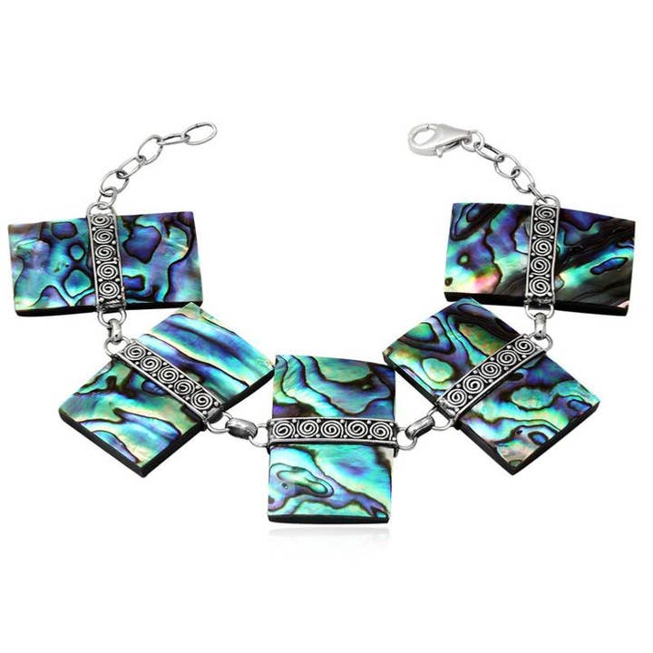 Bracelet nacre Thaïlande AA argent 925 pour la vente par La Boîte à Cailloux