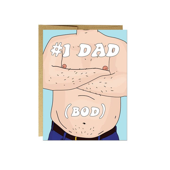 Party Mountain Paper co. - Wholesale Father's Day Card - Dad Bod | Last Chance