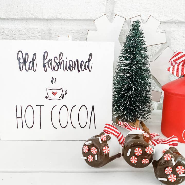 Crafted Hive Culture - Wholesale Christmas decoration - Faux Marshmallow Cocoa Sticks3