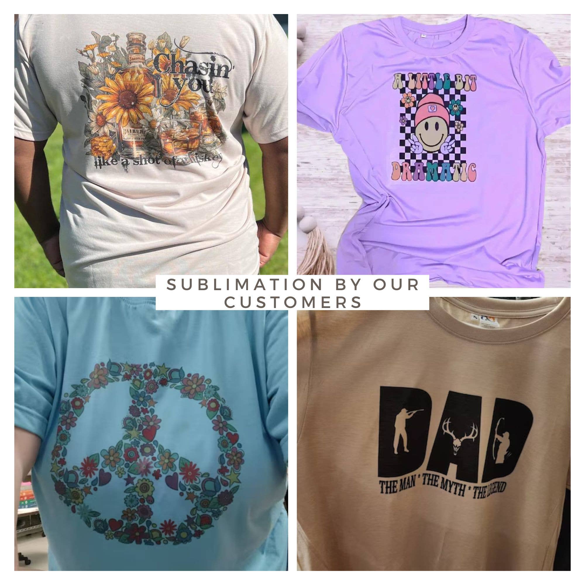 Infinite Sourcing & Trading LLC. - Vendita all'ingrosso T-shirt per sublimazione - Unisex - Maglietta Sublimazione 80% Poliestere 20% Cotone con Sensazione Morbida16