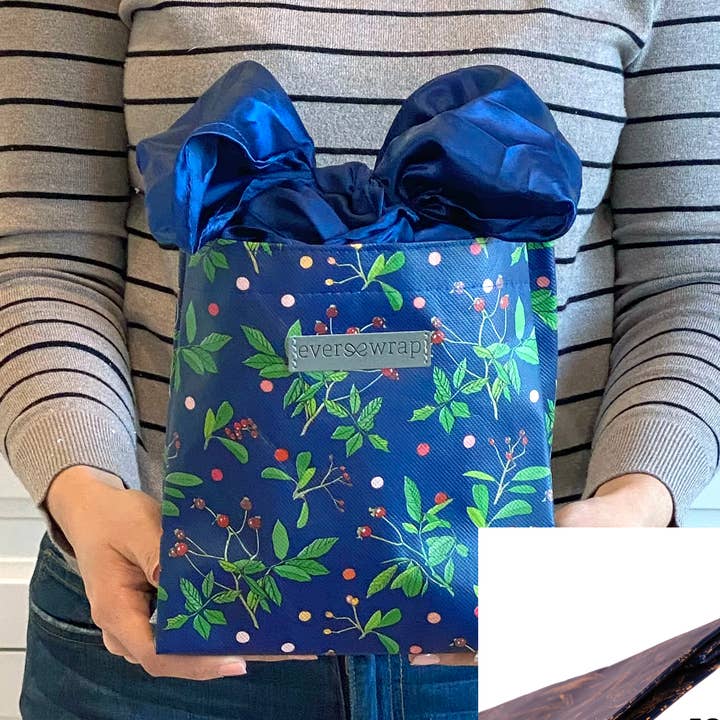 EverWrap - Wholesale Gift Bag - Blue Reusable Gift Bag, Self Closing0