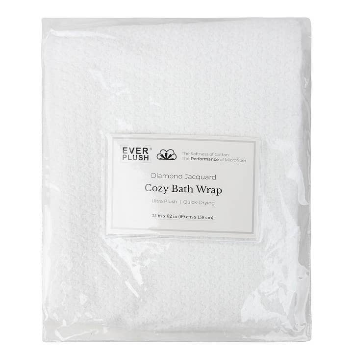 Everplush - Wholesale Bath Towel - Cozy Bath Wrap Towel - White, (M-L)4