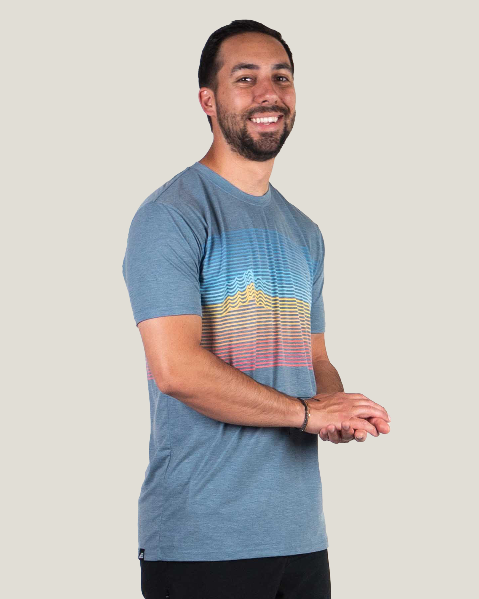 Belong Designs - Wholesale T-Shirt - Men's - Men's Graphic Traverse Tek Tee1